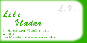 lili vladar business card